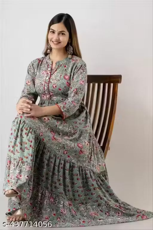 cotton long kurti collar anarkali kurti anarkali suit for women cotton