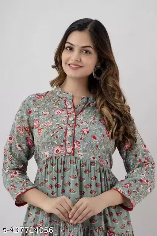 cotton long kurti collar anarkali kurti anarkali suit for women cotton