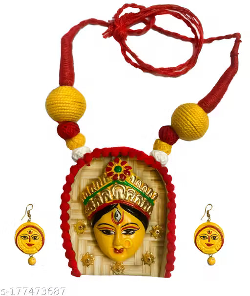 Women's And Girl's Classic Terracota Partywear Jewelllery Set